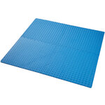 Tectake Ensemble de 12 Dalles Carrées EVA - Tapis de sol, Sport - bleu