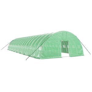 vidaXL Serre avec cadre en acier vert 108 m² 18x6x2 85 m