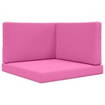 vidaXL Coussin de canapé d'extérieur Polyester Rose 80 x 80 cm