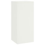 vidaXL Supports de Plantes d'Extérieur set de 2 blancs  24x24x55 cm  Acier