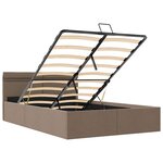 vidaXL Cadre de lit à rangement hydraulique sans matelas 120x200 cm