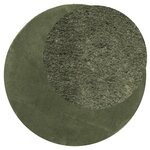 vidaXL Tapis HUARTE à poils courts doux et lavable vert forêt Ø 200 cm