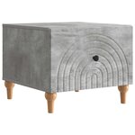 vidaXL Table basse Gris béton 49 x 50 x 40 cm Bois d'ingénierie