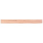 vidaXL Étagère murale marron clair 100x10x6cm bois chêne massif traité