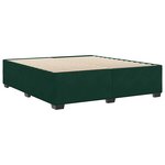 vidaXL Cadre de lit sans matelas vert foncé 200x200 cm velours