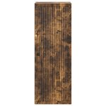vidaXL Armoire Murale Chêne fumé 33 x 34 5 x 90 cm Bois d'ingénierie