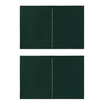 vidaXL Portes de tente de réception 2 Pièces avec fermeture éclair Vert