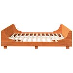 vidaXL Cadre de lit sans matelas cire marron 200x200cm bois pin massif