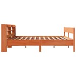 vidaXL Cadre de lit sans matelas cire marron 200x200cm bois pin massif