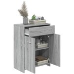 vidaXL Armoire de bain Sonoma gris 60x33x80 cm Bois d'ingénierie