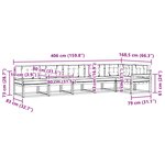 vidaXL Ensemble de canapés d'extérieur 4 Pièces Blanc et anthracite