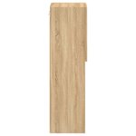 vidaXL Meubles TV avec lumières LED 2 Pièces chêne sonoma 30 5x30x102 cm