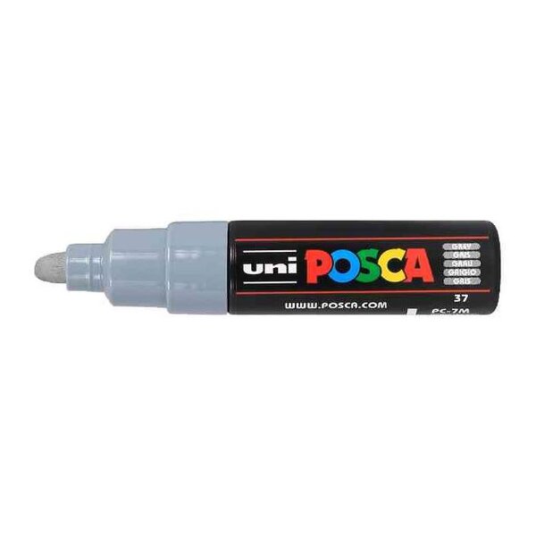 Marqueur pointe large conique PC7M G Gris POSCA