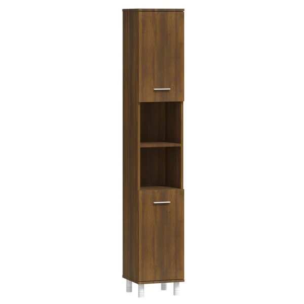 vidaXL Armoire de bain Chêne marron 30x30x179 cm Bois d'ingénierie
