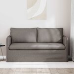 vidaXL Canapé Taupe 156 x 82 x 85 cm tissu
