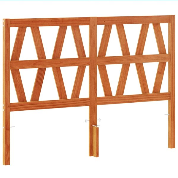 vidaXL Tête de lit cire marron 160 cm bois massif de pin