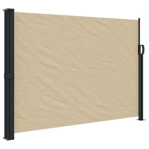 vidaXL Auvent latéral rétractable beige 140x300 cm