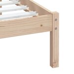 vidaXL Cadre de lit sans matelas bois massif 100x200 cm