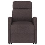 vidaXL Fauteuil Marron foncé Tissu