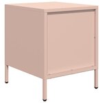 vidaXL Table de chevet rose 35x39x43 5 cm acier