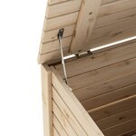 vidaXL Boîte de rangement avec couvercle RANA bois massif de pin