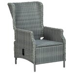 Vidaxl mobilier à dîner 9 pièces avec coussins résine tressée gris clair