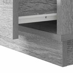 vidaXL Cabinet de chevet Gris 50 x 34.5 x 50 cm. Bois d'ingénierie
