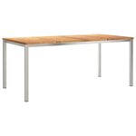 vidaXL EnsembledeRepasdeJardin 7 Pièces Teck massif