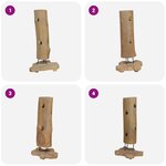 vidaXL Casier à bouteilles pour 8 bouteilles 40x30x80 cm Teck massif