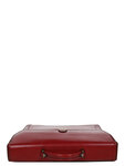 Cartable Hype  en cuir - KATANA - 3 soufflets - 39 cm - 63032-Rouge