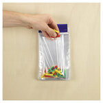 Sachet plastique liassé transparent raja 20 microns 15x35 cm