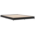 vidaXL Cadre de lit sans matelas noir 120x190 cm