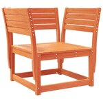 vidaXL Salon de jardin 8 Pièces cire marron bois de pin massif
