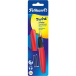 Stylo plume twist fiery red  rouge pelikan