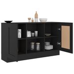 vidaXL Buffet Noir 120x30 5x70 cm Bois d'ingénierie