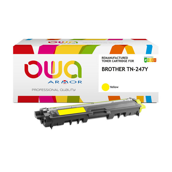 Q-connect toner laser - compatible Brother TN247Y - Jaune - 2300p