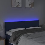 vidaXL Tête de lit à LED Crème 144x5x78/88 cm Tissu