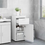 vidaXL Ensemble d'armoire de salle de bain avec tiroir TULUM Blanc