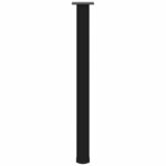 vidaXL Pieds de table de bar 4 pièces Noir 90-92 cm Acier