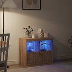 vidaXL Buffet Marron 81 x 37 x 67 cm Bois d'ingénierie