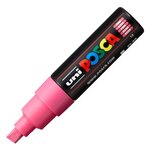 Marqueur pointe large biseautée pc8k 8mm rose x 6 POSCA