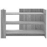 vidaXL Table basse sonoma gris 80x50x50 cm bois d'ingénierie