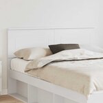 vidaXL Tête de lit Blanc 140 cm Bois d'ingénierie