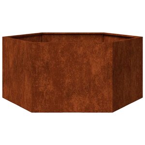 vidaXL Jardinière Rouillé 90x90x45 cm Acier corten