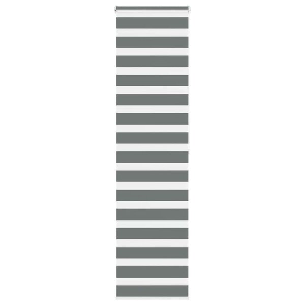 vidaXL Store zèbre gris foncé largeur du tissu 65 9 cm polyester