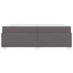 vidaXL Cadre de lit Gris 200 x 200 cm Faux cuir
