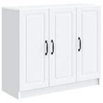 vidaXL Buffet Blanc 89 x 34 5 x 77 cm Bois d'ingénierie