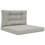 vidaXL Coussin de canapé d'extérieur Polyester Gris 80 x 80 cm