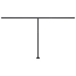 vidaXL Auvent automatique et capteur de vent/LED 450x300 cm Anthracite