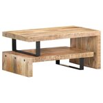 vidaXL Ensemble de table basse 2 Pièces Bois de manguier massif